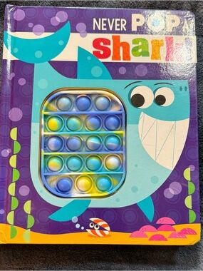 Shark Pop It Fidget Toy - Blue/Yellow
